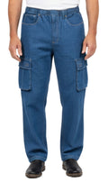 Men's Lightweight Double Cargo Pocket Pull-On Jeans