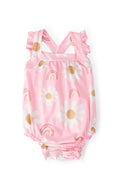 You are My Sunshine Ruffle Cross Back Romper