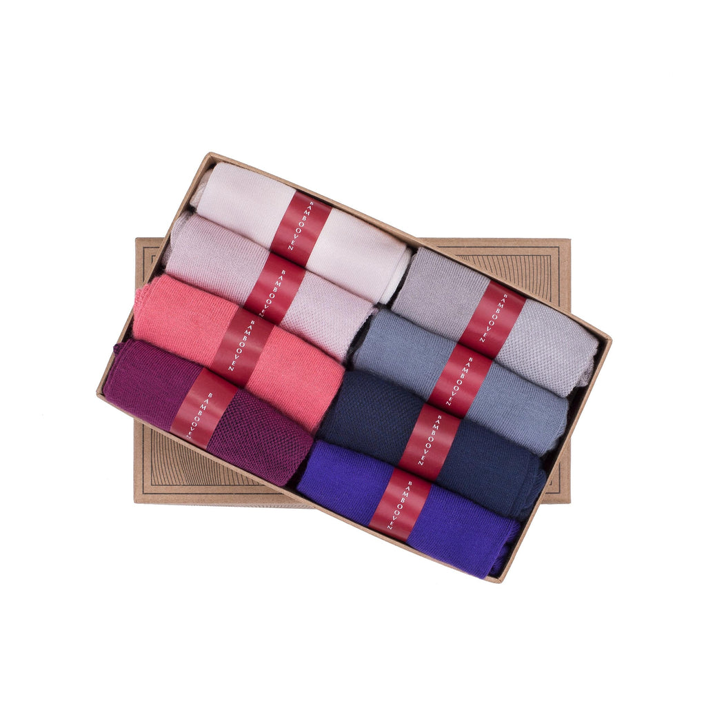 Women’s Bamboo Ankle Socks 8-Pack - 629
