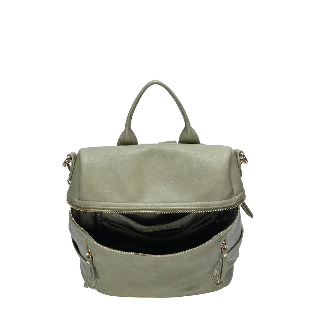 Nyra Webbing Strap Convertible Backpack Purse