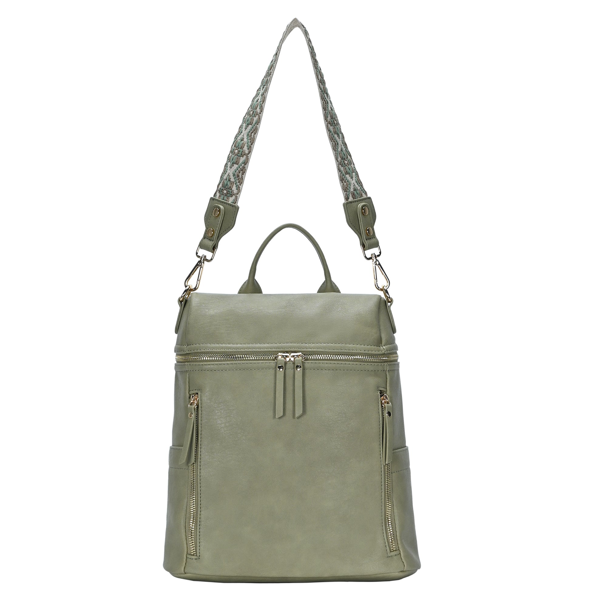 Nyra Webbing Strap Convertible Backpack Purse