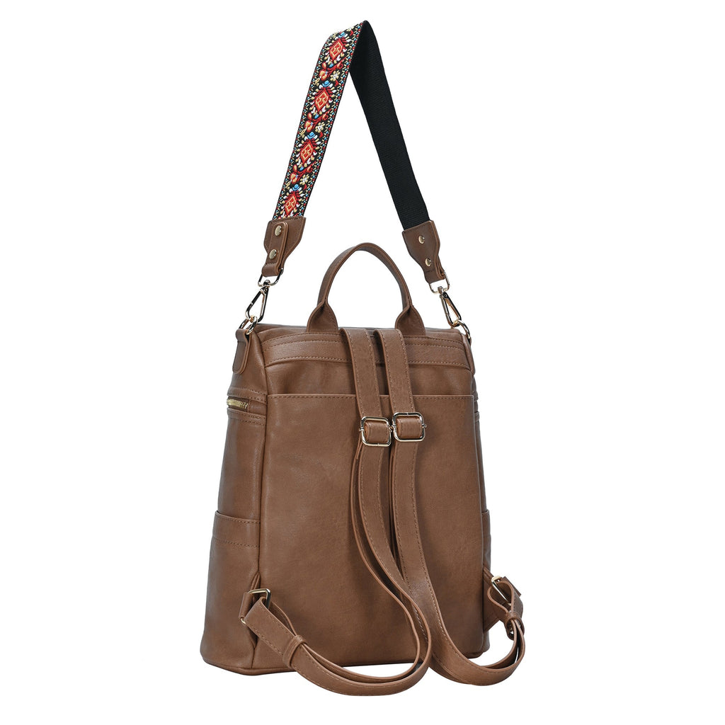 Nyra Webbing Strap Convertible Backpack Purse